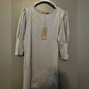 Silver cute dress